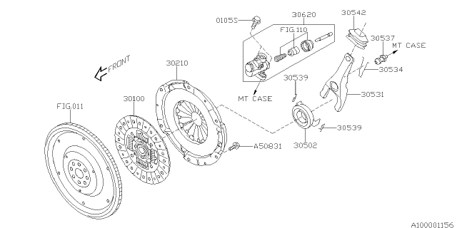 2016 Subaru Crosstrek Manual Transmission Clutch Diagram