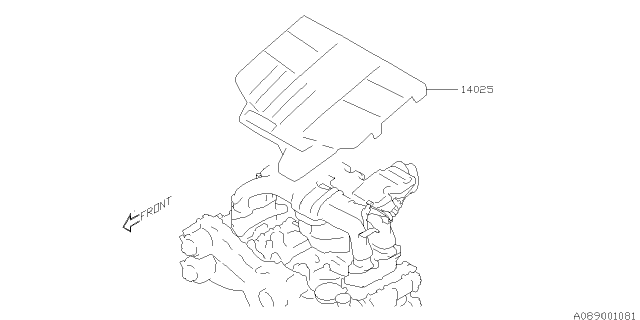 2015 Subaru XV Crosstrek Cover - Engine Diagram