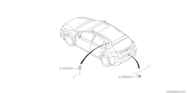 2017 Subaru Crosstrek Key Kit & Key Lock Diagram 1