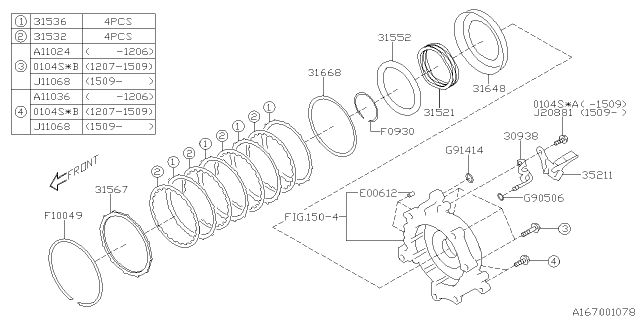 2013 Subaru XV Crosstrek Low & Reverse Brake Diagram 2