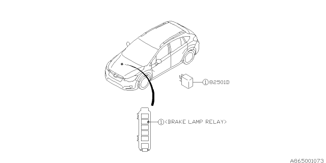 2014 Subaru XV Crosstrek ADA System Diagram 1