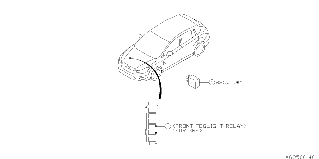 2016 Subaru Impreza Electrical Parts - Body Diagram 5