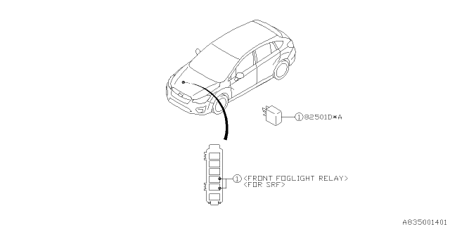 2015 Subaru Impreza Wagon Electrical Parts - Body Diagram 5
