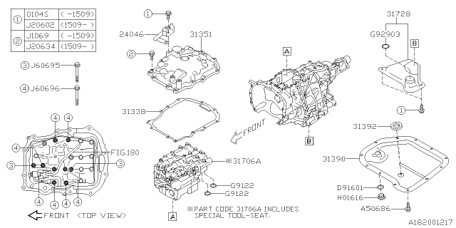 2015 Subaru Impreza Control Valve Diagram 2