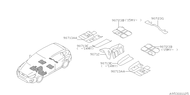 2014 Subaru Impreza Silencer Diagram