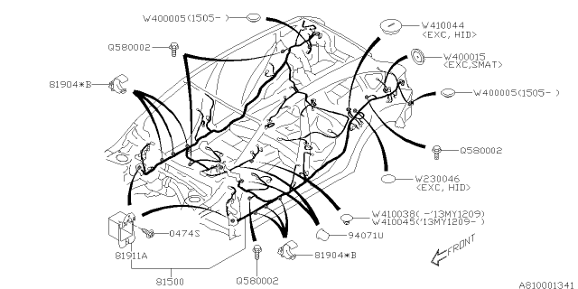 2013 Subaru Impreza Wiring Harness - Main Diagram 5