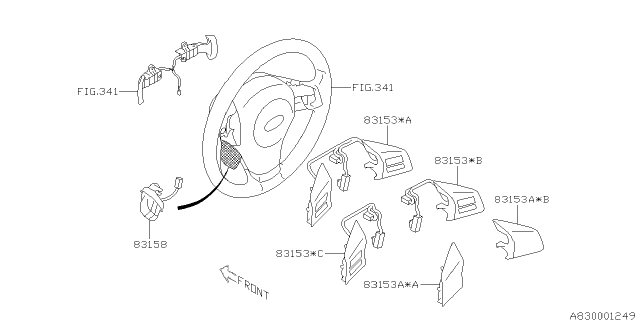 2014 Subaru Impreza Switch - Instrument Panel Diagram 4