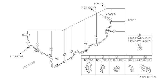 2014 Subaru Impreza Wagon Fuel Piping Diagram 2