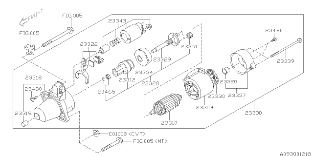 2015 Subaru Impreza Starter Diagram