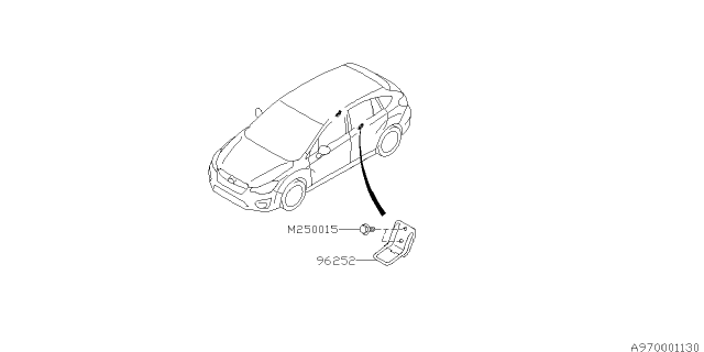 2015 Subaru Impreza Wagon Tool Kit & Jack Diagram 1