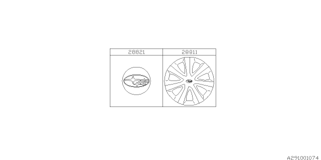 2015 Subaru Impreza Wheel Cap Diagram