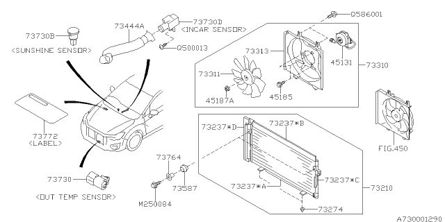 2014 Subaru Impreza Air Conditioner System Diagram 1