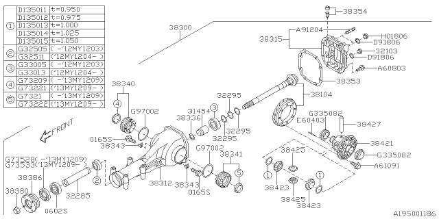 2015 Subaru Impreza Differential - Individual Diagram 2