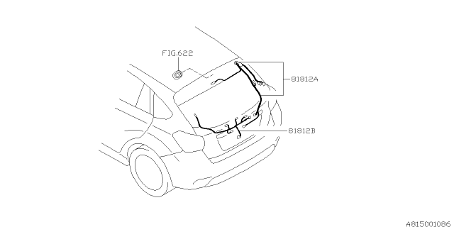 2012 Subaru Impreza Wagon Cord - Rear Diagram