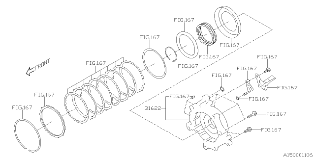 2016 Subaru Impreza Wagon Automatic Transmission Assembly Diagram 3