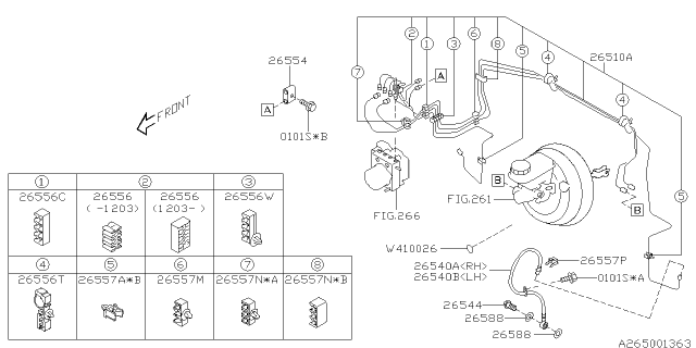 2014 Subaru Impreza Wagon Brake Piping Diagram 3