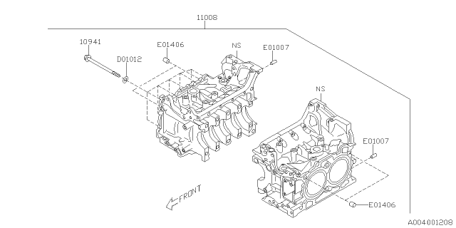2013 Subaru Impreza Cylinder Block Diagram 1