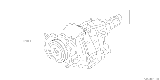 2016 Subaru Impreza Wagon Automatic Transmission Assembly Diagram 6
