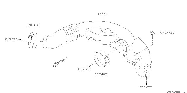 2015 Subaru Impreza Air Duct Diagram