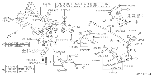 2014 Subaru Impreza Wagon Rear Suspension Diagram 2