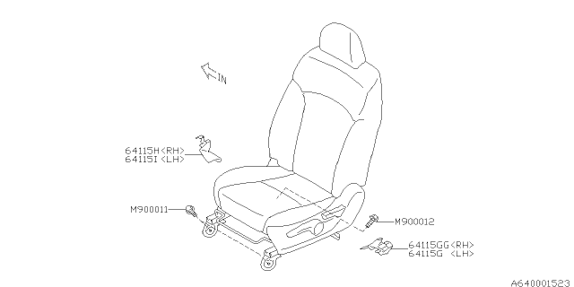 2014 Subaru Impreza Wagon Front Seat Diagram 3