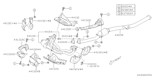 2013 Subaru Impreza Exhaust Diagram 1