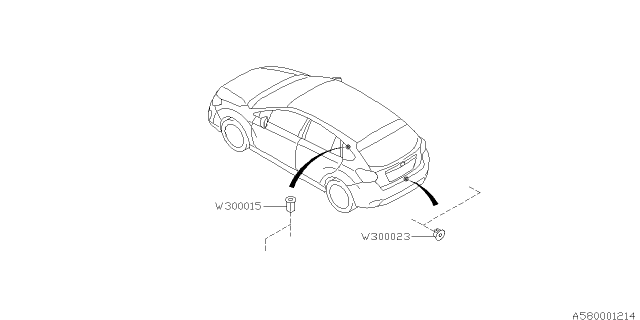 2016 Subaru Impreza Key Kit & Key Lock Diagram 1