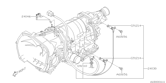 2011 Subaru Forester Shift Control Diagram 2