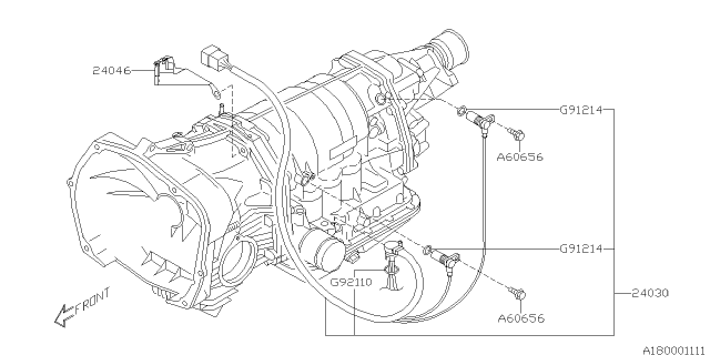 2012 Subaru Forester Shift Control Diagram