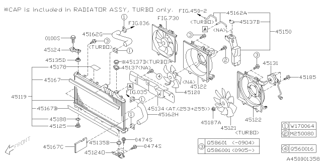 2012 Subaru Forester Motor Diagram for 45131FG003