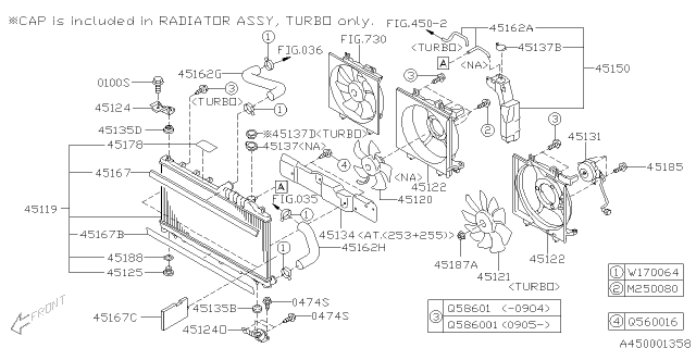 2010 Subaru Forester Bolt & Washer M6 Diagram for 901250080