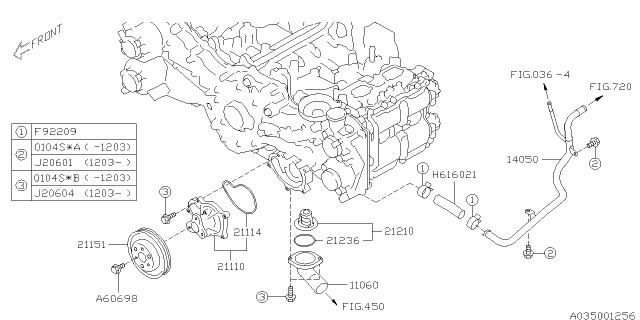2013 Subaru Forester Water Pump Diagram 1