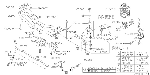 2010 Subaru Forester Front Suspension Diagram 3