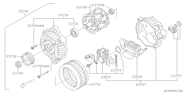 2009 Subaru Forester Alternator Diagram 1