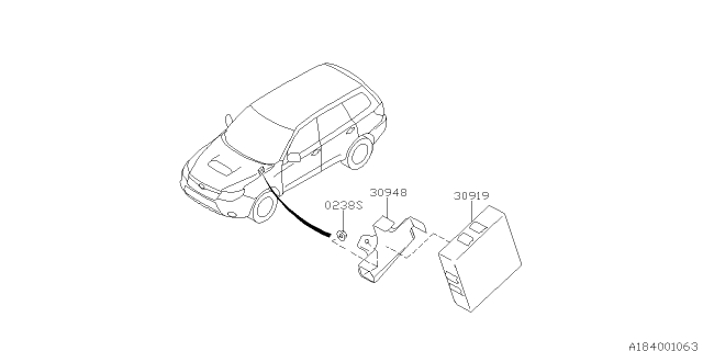 2011 Subaru Forester Unit At Control Diagram for 30919AB890