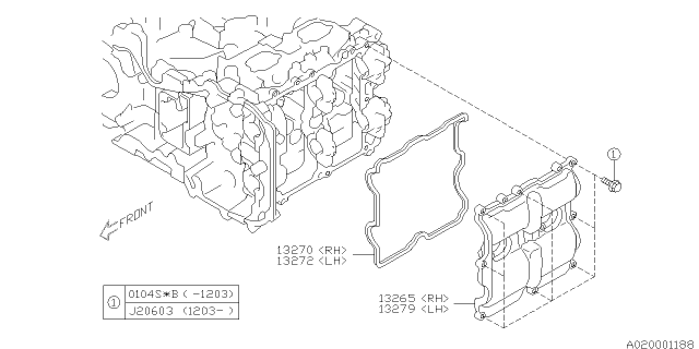 2011 Subaru Forester Rocker Cover Diagram 2