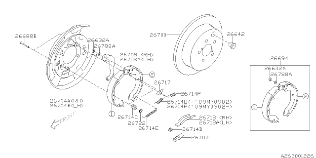 2009 Subaru Forester Rear Brake Diagram 2