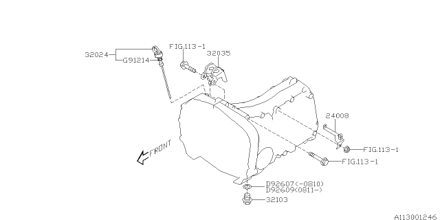 2012 Subaru Forester Manual Transmission Case Diagram 2