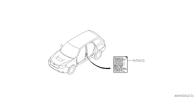 2012 Subaru Forester Head Lamp Diagram 3
