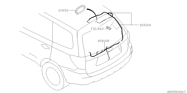 2010 Subaru Forester Cord - Rear Diagram