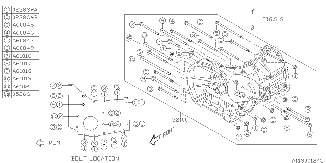 2013 Subaru Forester Manual Transmission Case Diagram 3