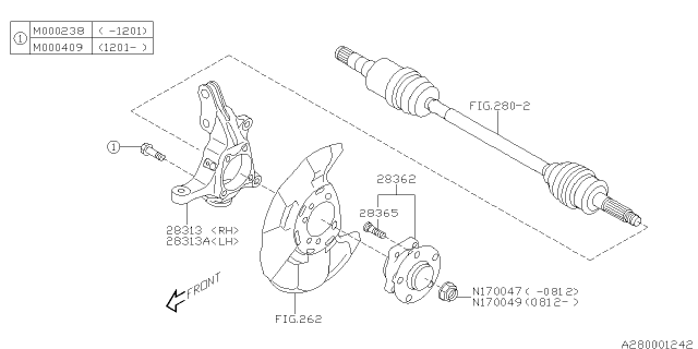 2012 Subaru Forester Front Axle Diagram 2