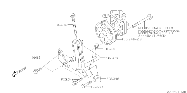 2011 Subaru Forester Oil Pump Diagram 1