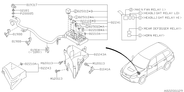 2010 Subaru Forester Fuse Box Diagram 2