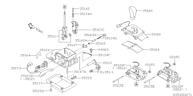 2013 Subaru Forester Bracket Arm Complete Diagram for 35123AG042