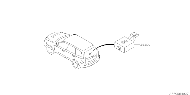 2009 Subaru Forester TPMS Unit Diagram