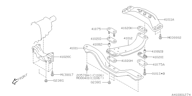 2010 Subaru Forester Engine Mounting Diagram 2
