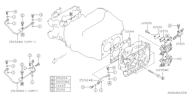 2010 Subaru Forester Cylinder Head Diagram 4