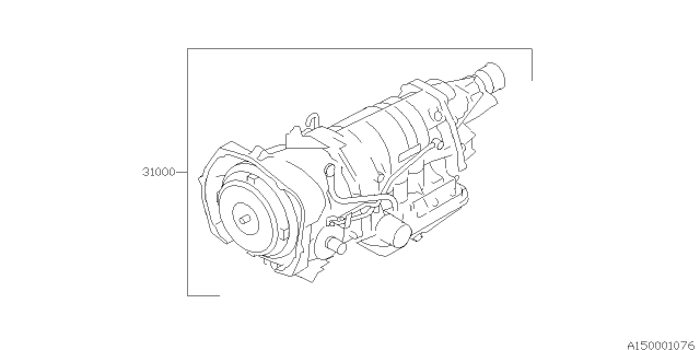 2012 Subaru Forester Trans AY/TZ1B8LCXAA Diagram for 31000AH910