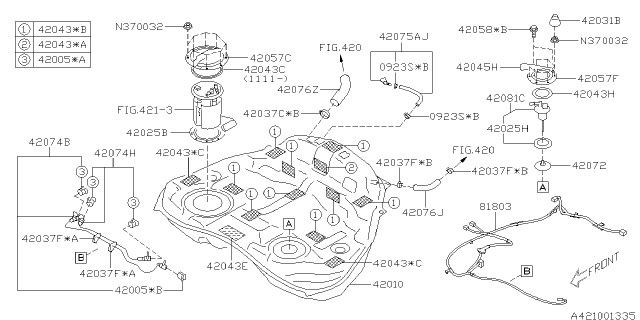 2011 Subaru Forester Fuel Tank Diagram 4